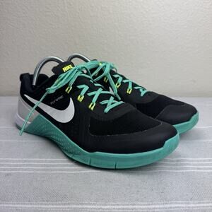 Women’s Nike Metcon 1 Cross Training CrossFit Sneakers Black Hyper Jade 9.5